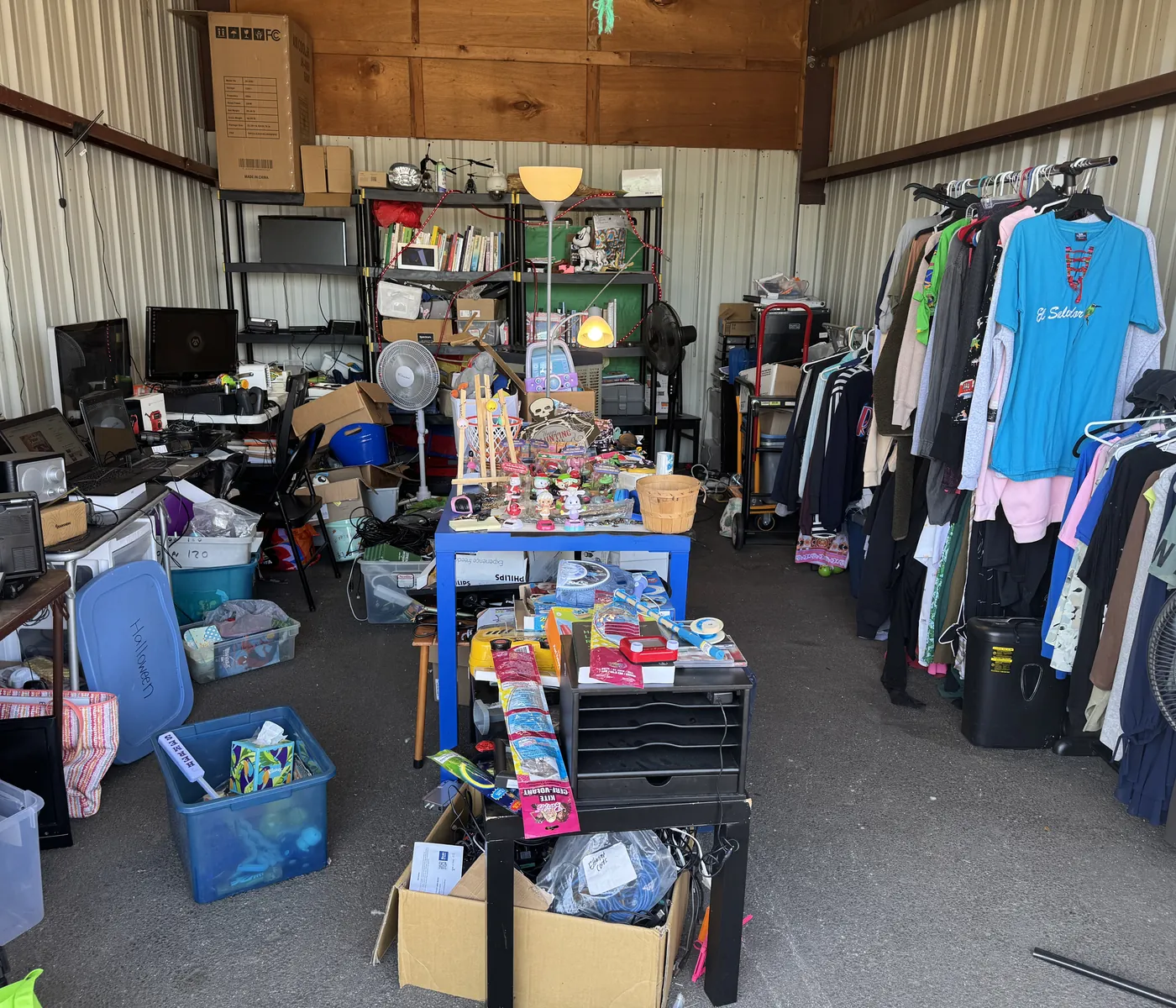 Electronics, clothing, books, toys and weekend finds inside the TikoThrift booth